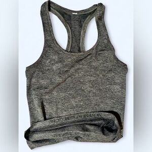 Lululemon Athletica Heathered Gray Racerback Tank Top